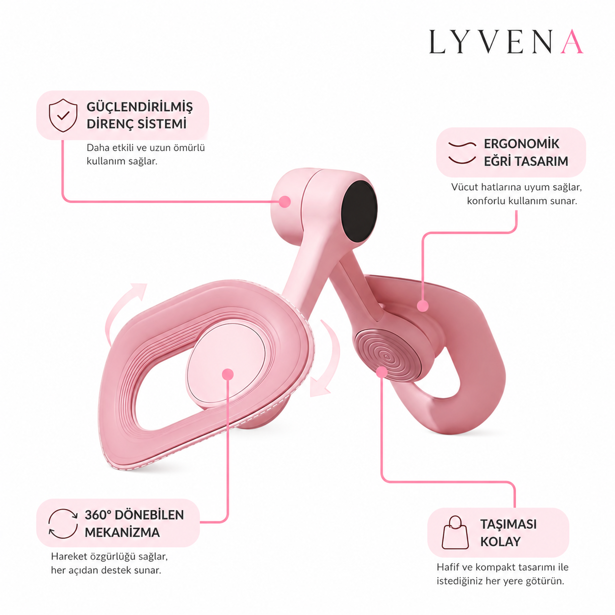 LYVENA Move™ | Pelvik Kas Egzersiz Cihazı